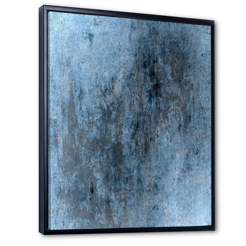 Art moderne gris et bleu II 2FL47752, Noir, H 20 po x l 12 po x P 1 po
