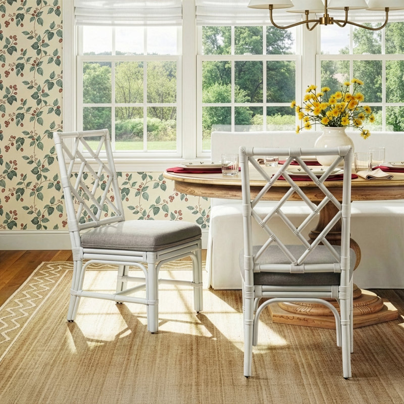 Wren Woven Side Chair, White