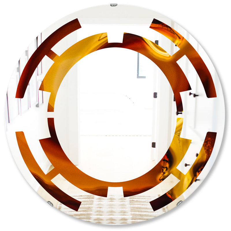 Miroir mural moderne sans cadre Space Agate, H 31,5 po x l po