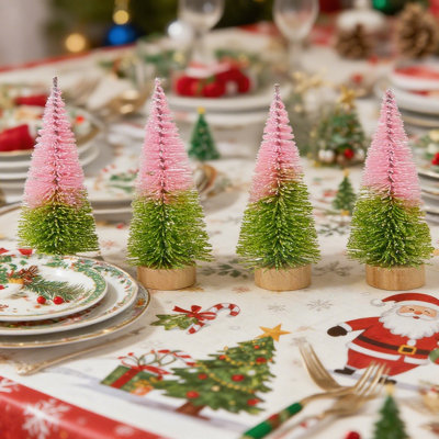 4Pcs Mini Christmas Tree, Mini Desktop Decorations, Christmas Decorations, Home Desktop Decorations, Office And Family Party Decorations, Christmas Gifts