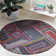 Anaheim Nantucket Hand Tufted Wool/Cotton Geometric Rug in Pink/Green