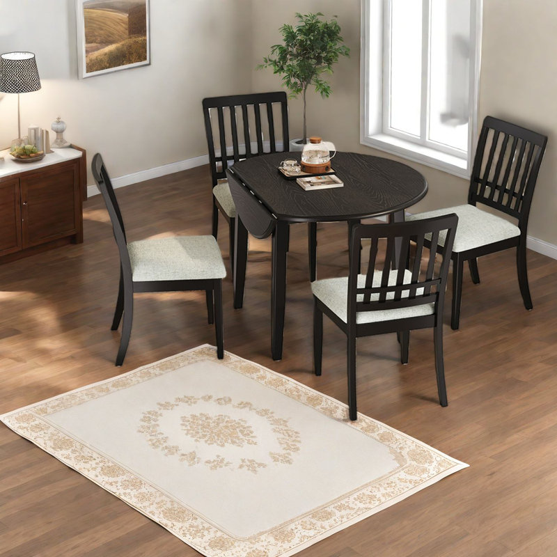 Ensembles de table de salle à manger peu encombrants, bois et panneau de fibres à densité moyenne, conception moderne pour petits espaces