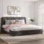 Lit plateforme tapissier Bensu Boucle-2123586217-2123586218