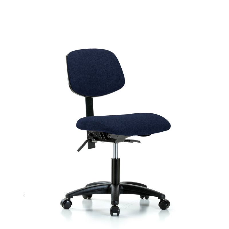 Jailyn Task Chair, Casters, Navy, No
