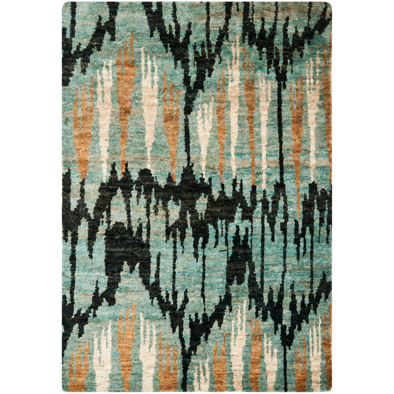 Peirce Ikat Jute / Sisal Hand Woven Area Rug, Rectangle 122 x 183 cm