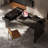 53.14" Tempered Glass Desk, Game Desk With Storage Drawer