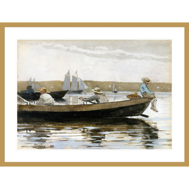 «Dory» par Winslow Homer - Impression sur toile, H 31,63 po x l 41,5 po