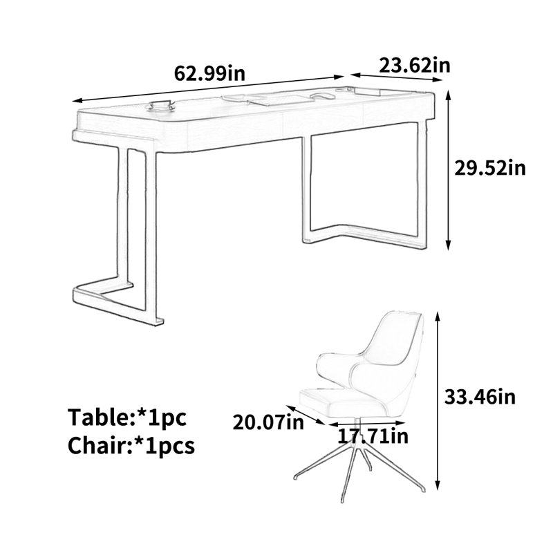 Denman, 29.52" H x 62.99" W x 23.62" D