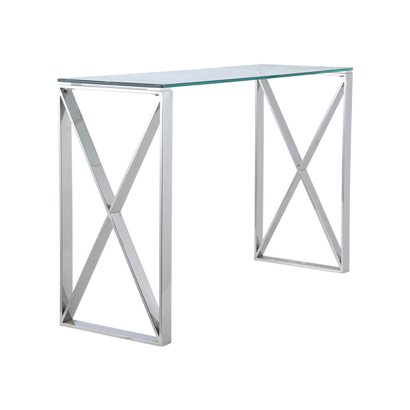 Jacklyn 120cm Glass Top Console Table