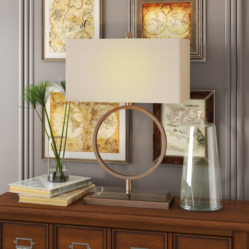 Halle Metal, Acryllic Table Lamp