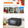 COMMERCIAL CHEF 0.9 Cu Ft Microwave with 10 Power Levels, Push Button Microwave