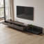 Tv Cabinet With 3 Drawers – Extendable Tv Unit Adjustable From 200cm To 330cm, Grey Tv Stand For Charnell   -379795221