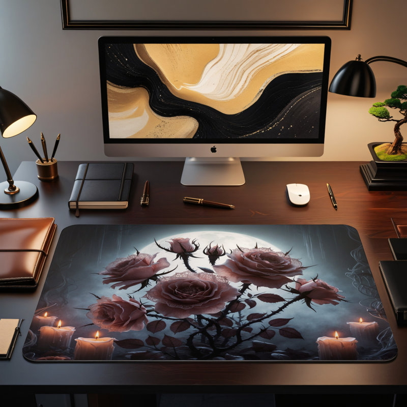 Polyester Desk Pad, 14.4x12.1