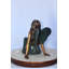 Statue de fée ange assis paisiblement en bronze - Taille: L 27 po x l 12 po x H 16 po.