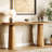 63-inch Solid Wood Console Table, Long Farmhouse Entryway Table