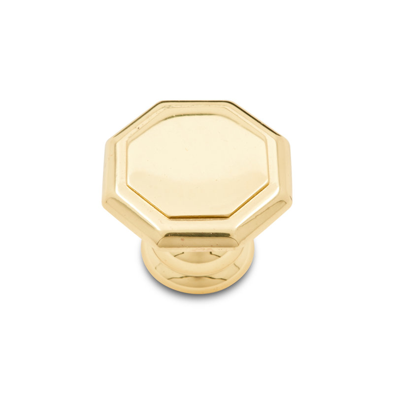 CK Series Geometric Knob, Polished Brass