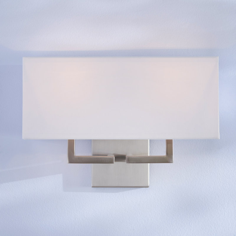 Kenalee Steel Armed Sconce, Brushed Nickel