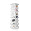 Étagère à chaussures rotative à 7 niveaux, présentoir à chaussures tournantes, carrousel rond de rangement pour 360 chaussures, organisation de placard à chaussures à rotation verticale, cadeau pour la fête des mères (BLANC)