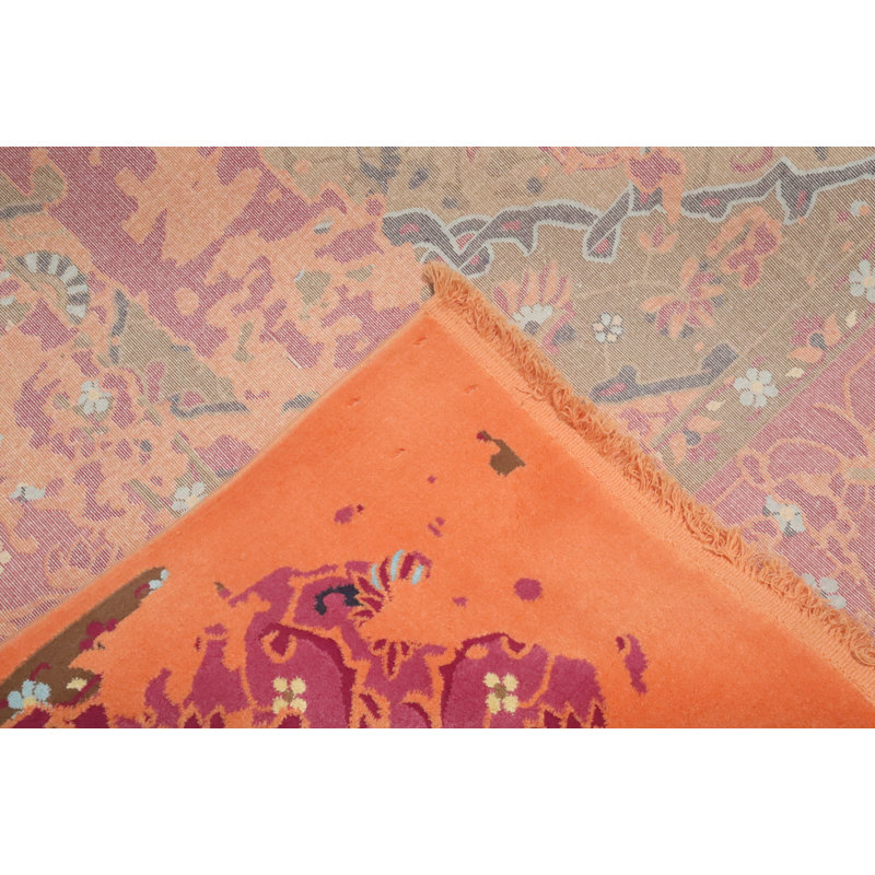 Tapis de style Gabbeh patiné 6 x 9