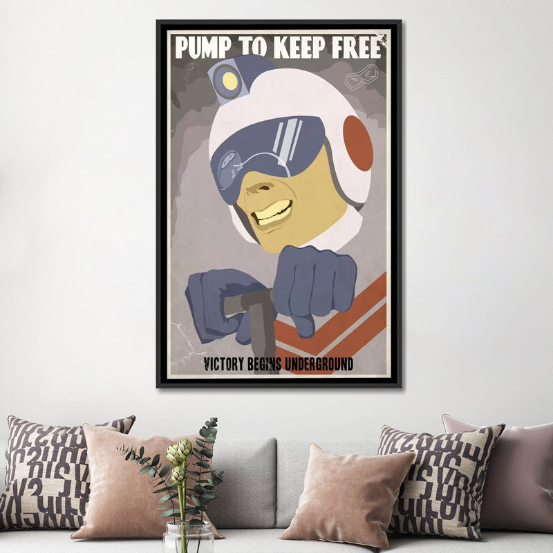 Pump To Keep Free by Steve Thomas - Gallery-Wrapped Canvas Giclée Print, No Mat, Wrapped Canvas, 18" H x 12" W x 0.75" D
