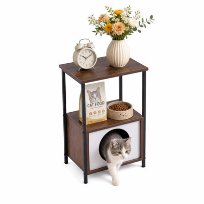 Table d'appoint minimaliste et moderne en bois pour salon ou chambre à coucher, 40 x 30 x 60 cm
