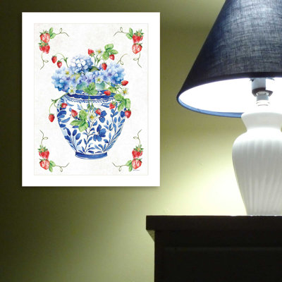 "Touch Of Sweetness" Bynicole Decamp , Ready To Hang Framed Print, White Frame