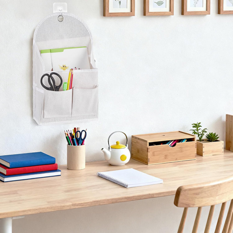 Sac de rangement multi-poches en lin