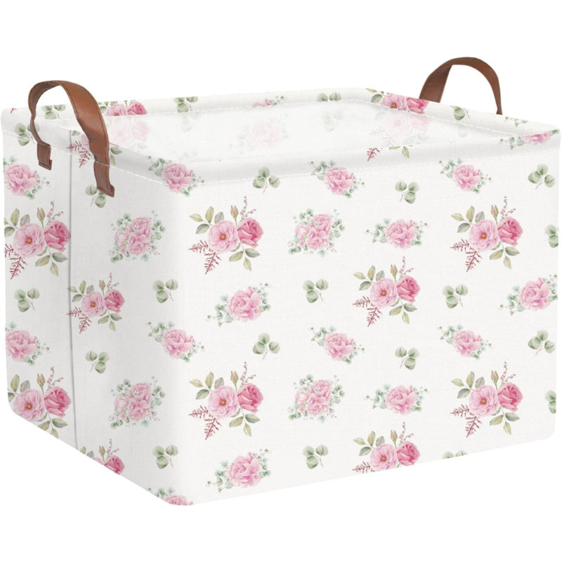 Panier à fleurs rectangulaire pour filles, panier à linge pliable imperméable pour filles, paniers de rangement pour enfants, boîte à livres, paniers-cadeaux, décoration de chambre de bébé