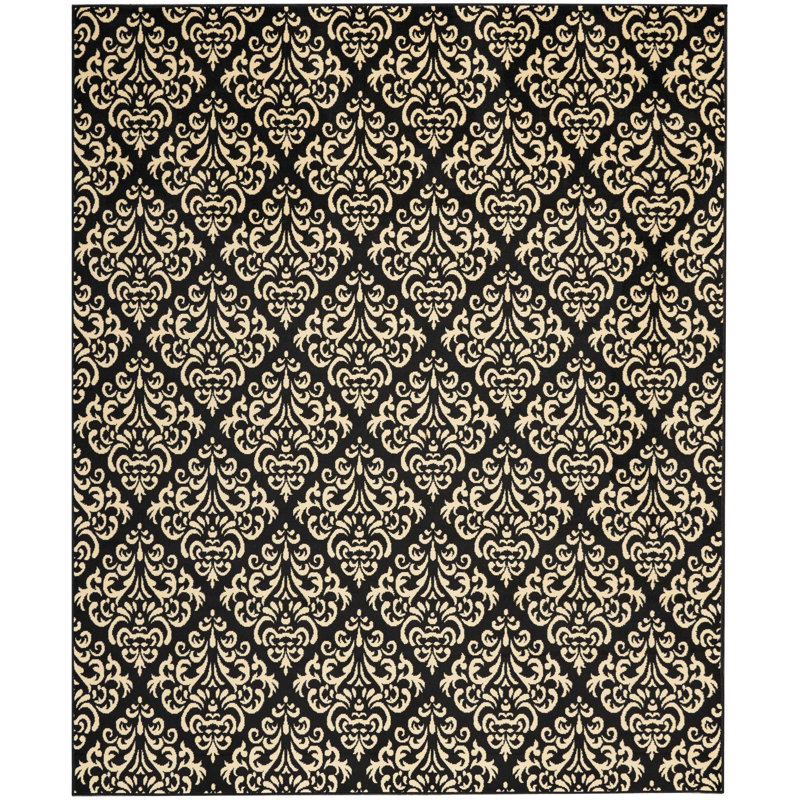 Tapis noir Bo, Rectangle 7 pi 10 po x 9 pi 10 po