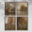 «Vintage Landscape», reproduction encadrée CLXIX - ensemble de 4-1123899478-1123899479