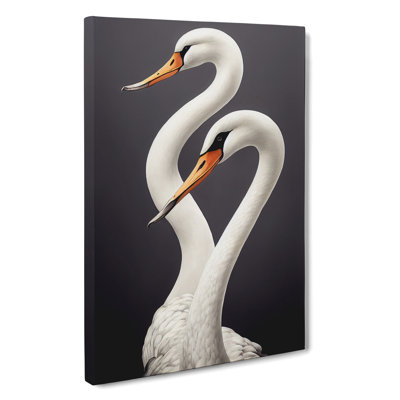 Two Pretty Swans - Print