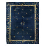Wool Southwestern Area Rug in Blue