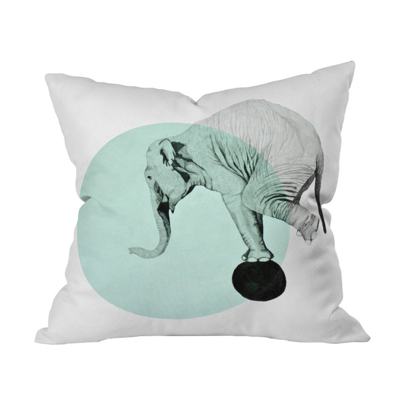 Coussin extérieur bleu éléphant