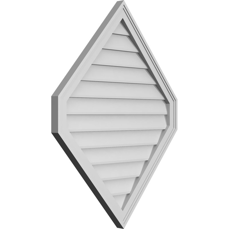Ventilé vertical à pignon vertical 13/12 po, H 1,5 po x l 30 po x L 38 po