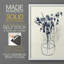 Vase floral indigo I - impression encadrée de qualité supérieure - prêt à être accroché - aucun clou requis - aucun clou requis-2056381502-2056381496