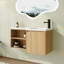 Meuble-lavabo simple 36 po avec plateau en résine-129393302