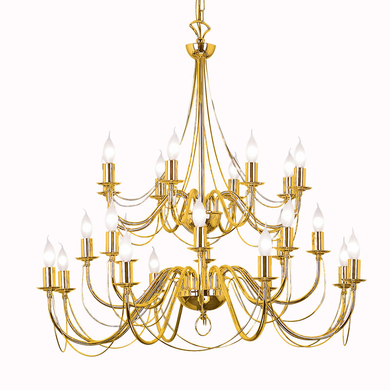 Foreside 24 - Light Sputnik Chandelier, Gold
