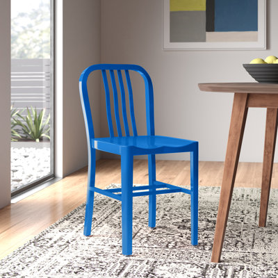 Akins Indoor/Outdoor Commercial Grade Metal Modern Dining Chairs by Flash Furniture
