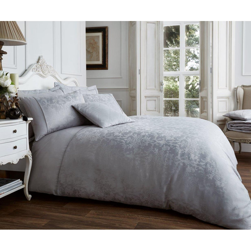  Duvet Cover Set, Black, Double - 2 Standard Pillowcases