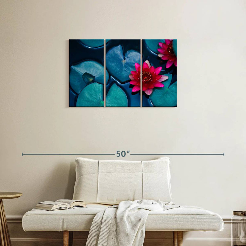 Fleurs de lotus Harnek, H 20 po x l 33 po