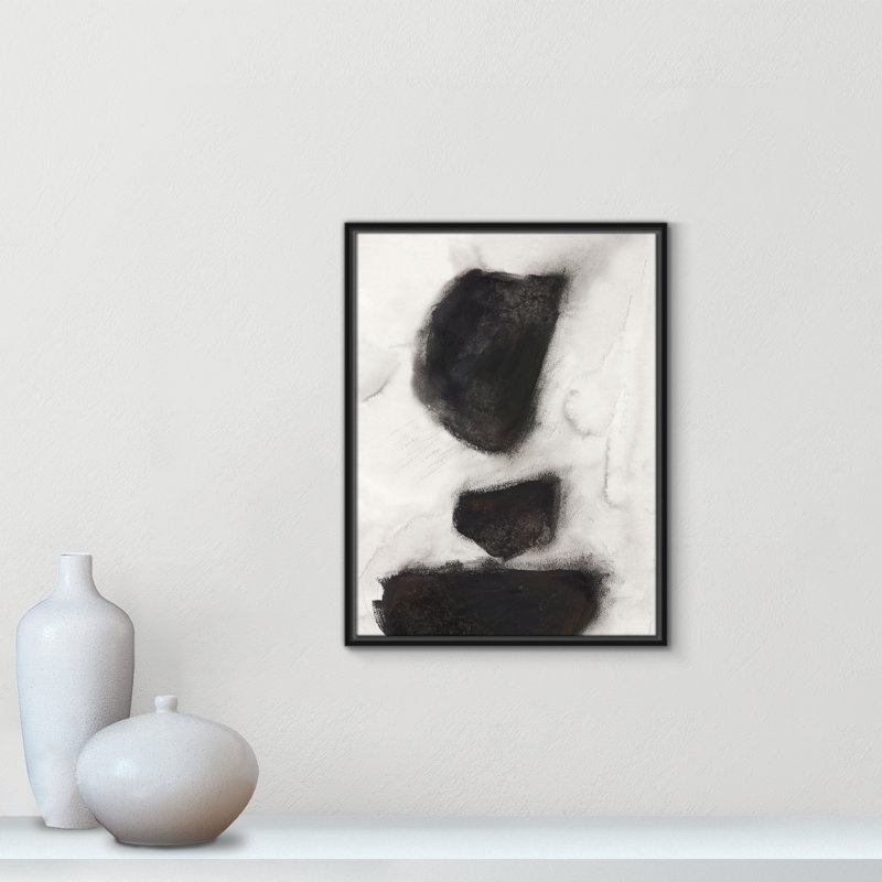 Impression Elegant Contrast II par Casa Fine Arts, H 25,5 po x l 19,5 po, Noir