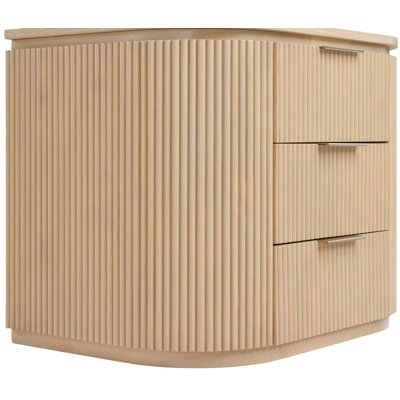 Iyona Solid Wood And Veneer Nightstand