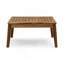 Ensemble de canapés modulaires à 5 places en bois de grenade Acacia, teck et rouge