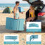 Chaise longue de patio portative pliable pour les hanches Comfort Confort anti-dérive près de la piscine avec appui-tête réglable et ancrages pour sacs de sable ， Turquoise-725006584