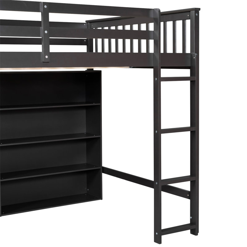 Lit plateforme Jasielle, Double, Gris