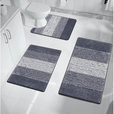 3 Piece set Rectangle Bath Mat