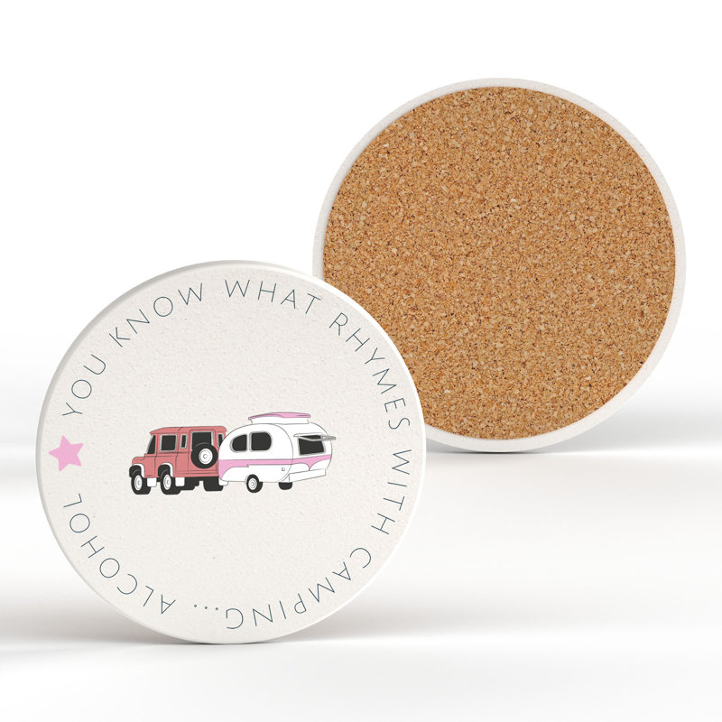 Camper Alcohol Coaster 100X100