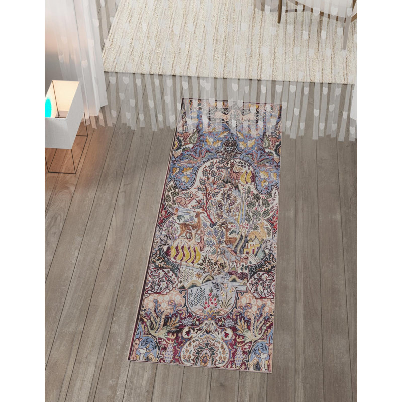 Bungalow Rose Naomi Timeless Rug, Tapis de couloir 2 pi x 6 pi 1 po