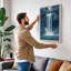 Luminous Waterfall Scandinavian - Wrapped Canvas-2012690072-2012690149