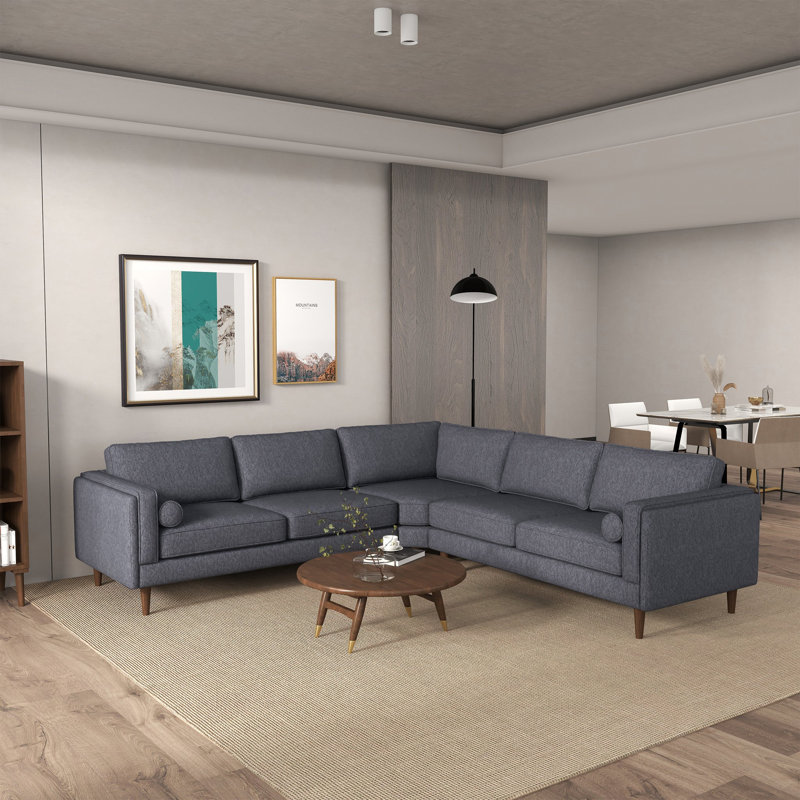 Canapé Moderne, Lin gris